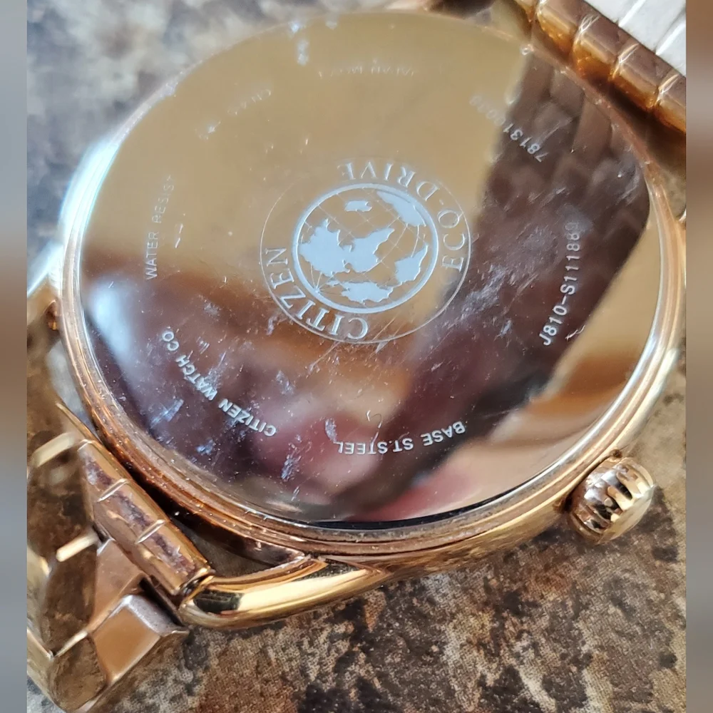 **SOLD**Diamond Citizen Gold Eco Drive - Picture 3 of 3